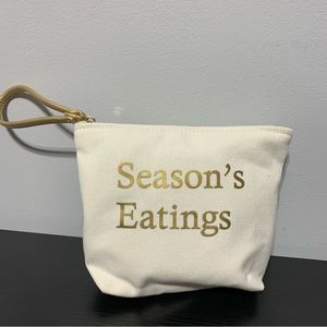 Certified Vegan Seasons Eatings Canvas Clutch Bag NWT Nordstrom